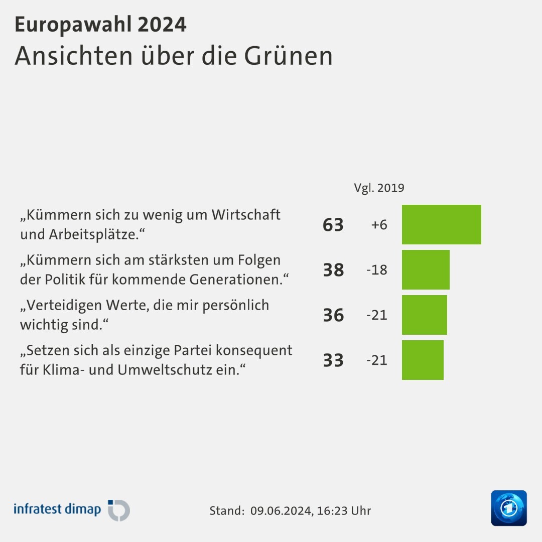 Ansichten über die Grünen